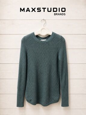Max Studio Textured Knit Sweater - Size S